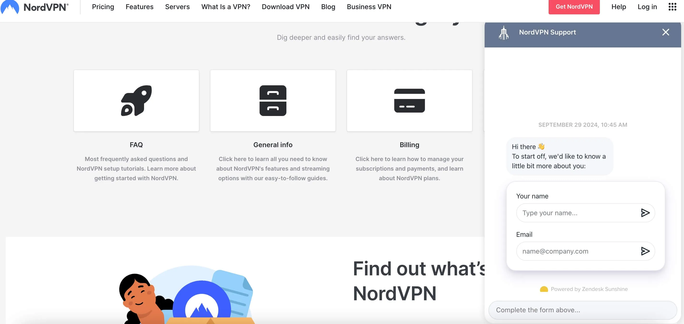 NordVPN helpcenter